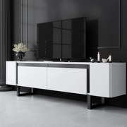 ТВ шкаф Yildiz, цвят Бял Черен