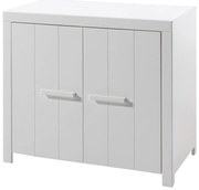 Бяло детско шкафче от масивен бор 100x87 cm ERIK – Vipack