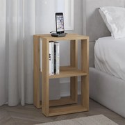 Lonie меламинов нощен шкаф - странична масичка в естествен бук цвят 34x30x55см.