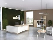 Ъглово бюро Marbrand-Right-Sonoma-Leuko-Дължина:200cm