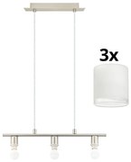 Eglo - LED Пендел MY CHOICE 3xE14/4W/230V хром/бял