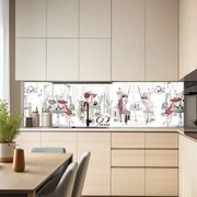 Гръб за кухня - Романтично кафене