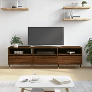 831267 vidaXL ТВ шкаф, кафяв дъб, 150x30x44,5 см, инженерно дърво