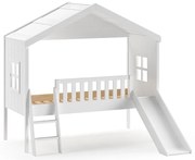 Повдигнато детско легло от бял бор 90x200 cm - Vipack