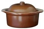Cerutil - Керамична касерола с капак 1,5л 21xh8,5см табако/крем-(R0272/TR272