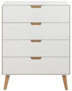 Бял скрин 80x100x40 cm Lowell – Actona