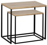 Eglo 424006 - Комплект 2 бр. странични масички TOZAWA кафяво/черно