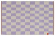 Светложълто-лилав килим за баня от органичен памук 50x80 cm Retro – Mette Ditmer Denmark