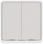 Превключвател с 2 бутона GoSmart 1xCR2430 Tuya бял