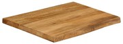 370750 vidaXL Плот за маса, 40x40x2,5 см, жив ръб, mасивно мангово дърво