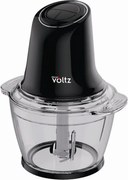 Чопър Oliver Voltz Daisy OV51111W, 600W, 1 литър, Двоен стоманен нож, Стъклена купа, Черен