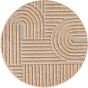 Светлорозов кръгъл килим ø 160 cm Art 1121 – Ayyildiz Carpets