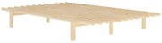 Двойно легло от борова дървесина с решетка 140x200 cm Pace - Karup Design