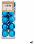 Christmas Balls Set Ø 3 cm Син Пластмаса (12 броя)