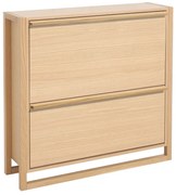 Накланяща се стойка за обувки от декор от дъб естествена NewEst – Woodman