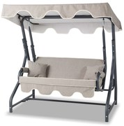 Градински двоен люлеещ се стол Morus, цвят Антрацит Сив