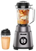 Блендер JIMMY B32, 700W, 0.9 л, 22000 об/мин, 2 скорости+Pulse, Стоманен четворен нож, Самопочистване, Сив