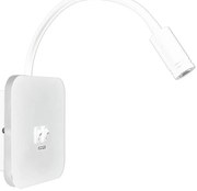 LED гъвкава стенна лампа с USB BASE 1xLED/8W + 1xLED/2W/230V бяла