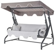 Градински троен люлеещ се стол Olea, цвят Многоцветен