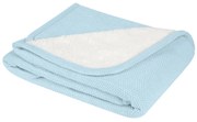 KIKKA BOO Плетено памучно одеяло с шерпа DREAM BIG BLUE
