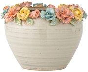Глинено ръчно рисувано покритие за кашпа ø 19,5 cm Eanna – Bloomingville