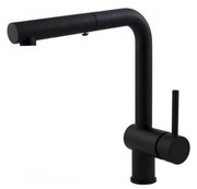 Paffoni - Смесител за мивка с изтегляща се душ-слушалка LIGHT 29,2 см черен