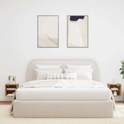 857675 vidaXL Стенни шкафове за телевизор с LED осветление 2 броя Дъб Artisan