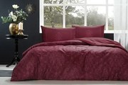 Двоен спален комплект Özdilek Saten Bordo Clasurol