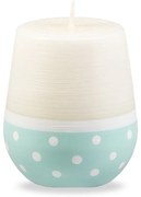 Бяло-тюркоазена свещ , време на горене 32 h Sweetness - Unipar