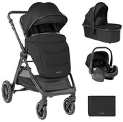 Детска количка 3в1 Ava KIKKABOO - Black