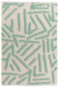 Килим подходящ за пране в кремав и ментов цвят 60x90 cm Athena – douceur d'intérieur