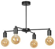 Плафон РАМ, черен, 4xE27