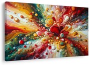 Картина на платно – Експлозивен цветен хаос