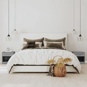 342587 vidaXL Нощни шкафчета, 2 бр, с чекмеджета, сив сонома