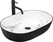 Умивалник за плот Rea CLEO BLACK AIAX MATT