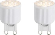 Комплект от 2 димируеми LED крушки G9 24mm 3W 300lm 2700K