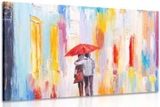 Картина на платно – Разходка в дъжда