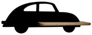 LED Детски аплик с рафт CAR LED/5W/230V черен/дърво