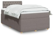 3287434 vidaXL Боксспринг легло с матрак, таупе, 120x200 см, плат