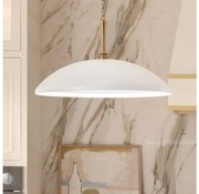 Kichler KL-DELAROSA-P-WH - Пендел DELAROSA 1xE27/60W/230V бял/месинг