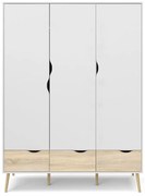 Бял гардероб 147x200 cm Oslo - Tvilum