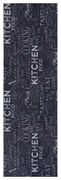 Черен килим 50x150 cm Wild Kitchen Board - Hanse Home