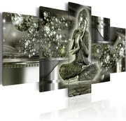 Печат върху платно - Emerald Budda 100x50