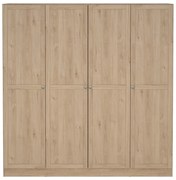 Гардероб с дъбов декор в естествен цвят 195,5x200 см Billund - Tvilum