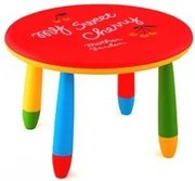 Детска кръгла масичка - Червена