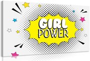 Картина на платно – С поп арт надпис – GIRL POWER