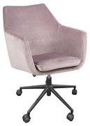 Розов офис стол Nora - Actona