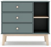 Детски скрин сиво-зелен 90x81x40 cm Esteban – Marckeric