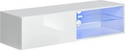 TV шкаф Swiss LED-бял