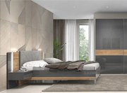 Легло Оникс с тапицирана табла за матрак 160/200 см